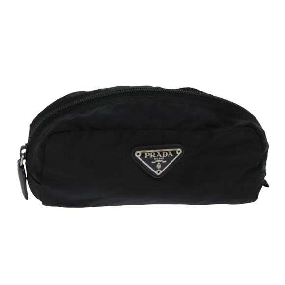 PRADA Pouch Nylon Black Auth yk13517 - Picture 1 of 16